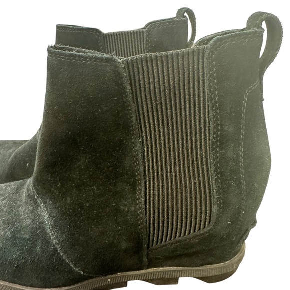 Sorel Joan Rhapsody Chelsea Wedge Boot Suede Size 9 EUC - Picture 8 of 11
